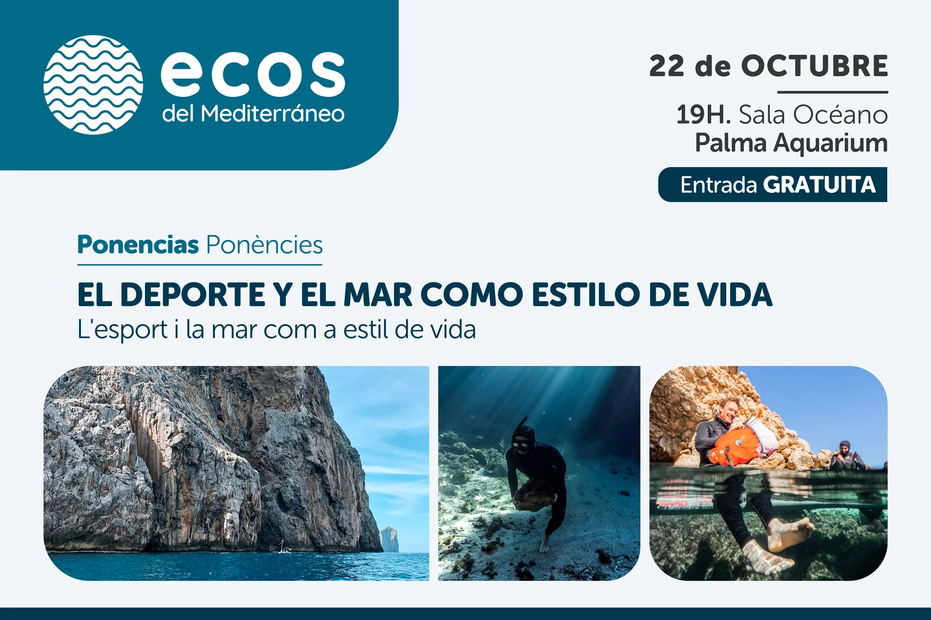Vuelve Ecos de Mediterráneo, las ponencias impulsadas por la Fundación Palma Aquarium